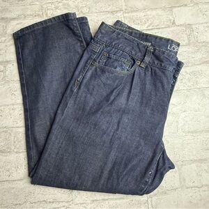 Loft Modern Crop Dark-wash Jeans Sz 8 EUC😍